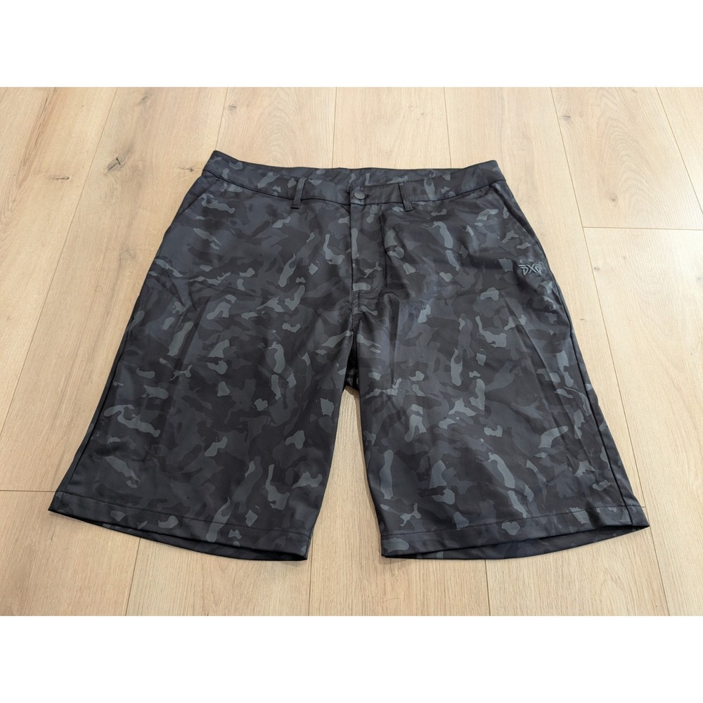 PXG Shorts Men's 36 Black Camo Lightweight Performance Parsons Xtreme Golf RARE